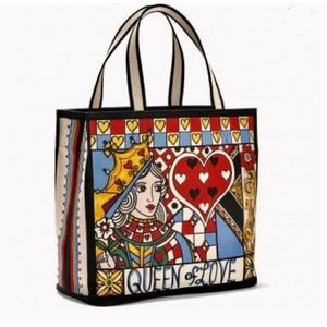 Brighton Fashionista Queen Of Love Tote Bag Multi Women's Size OS